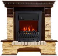 Электрокамин угловой Royal Flame Pierre Luxe сланец с очагом Aspen Black