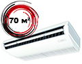 До 70 м² - 7 кВт (24 BTU)