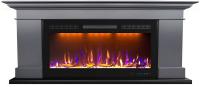 Электрокамин Royal Flame California серый графит с очагом Crystal 36 RF