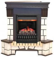 Электрокамин угловой Real Flame Stone new с очагом 3D Oregan фото в интернет-магазине AIR-RUS.RU