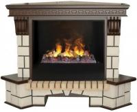 Электрокамин угловой (очаг+портал) Real Flame Stone с очагом 3D Cassette 630