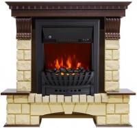 Электрокамин Royal Flame Pierre Luxe шампань с очагом Aspen Black