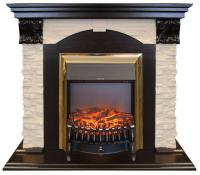 Электрокамин Real Flame Dublin LUX античный дуб с очагом Fobos Lux
