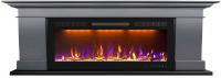 Электрокамин Royal Flame California серый графит с очагом Crystal 40 RF