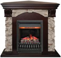 Электрокамин угловой Real Flame Dublin ROCK с очагом 3D Oregan фото в интернет-магазине AIR-RUS.RU