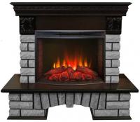 Электрокамин Real Flame Country LUX Rock с очагом Evrika 25.5