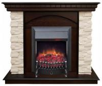 Электрокамин Real Flame Elford античный дуб с очагом Fobos Lux