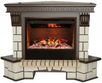 Электрокамин угловой Real Flame Stone new с очагом 3D Helios 26 фото в интернет-магазине AIR-RUS.RU