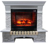 Электрокамин InterFlame Exter сланец с очагом Panoramic 26 (25-30)
