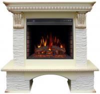 Электрокамин (очаг+портал) Royal Flame Pierre Luxe сланец белый с очагом Vision 23
