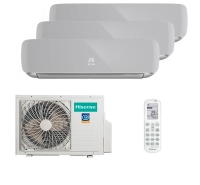 Мультисплит система HISENSE AMS-09UW4RVETG00(S) x 3 / AMW3-24U4RJC