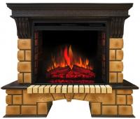Электрокамин Real Flame Stone Brick с очагом Epsilon 26
