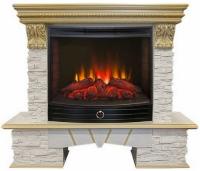 Электрокамин Real Flame Rockland LUX с очагом Evrika 25.5