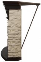 Электрокамин угловой Electrolux Torre сл. кость с очагом Classic EFP/P-1020LS фото в интернет-магазине AIR-RUS.RU