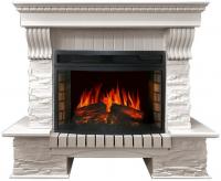 Электрокамин Royal Flame Pierre Luxe сланец белый с очагом Dioramic 25