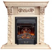 Электрокамин (очаг+портал) Royal Flame Luxemburg сланец беж с очагом Majestic FX